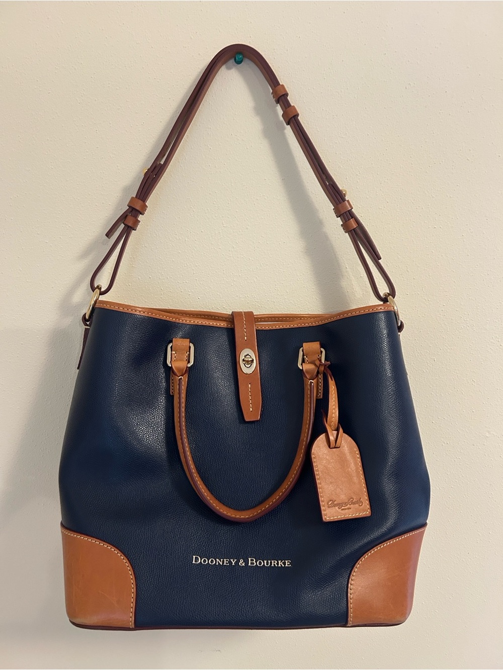 Dooney & Bourke Embossed Pebble Leather Shelby Shopper